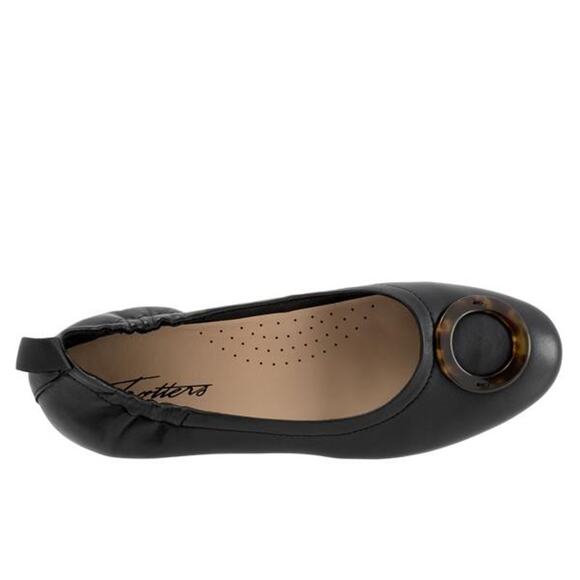 TROTTERS Gia Ornament Leather Ballet Flats Women sz 8.5W Black NEW‎ | MSRP $114 - Picture 5 of 9